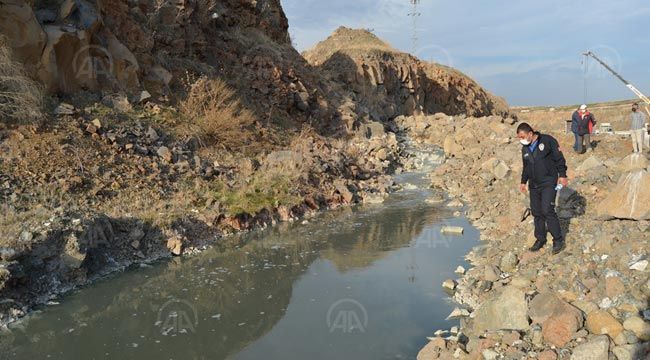 Gaziantep'te sulama kanalındaki kirlilik nedeniyle inceleme başlatıldı