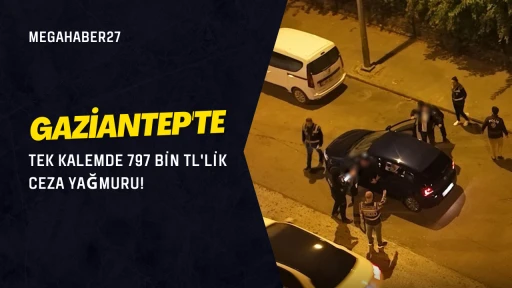Gaziantep'te Tek Kalemde 797 Bin TL'lik Ceza Yağmuru!