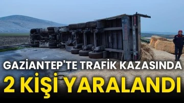 Gaziantep'te trafik kazasında 2 kişi yaralandı