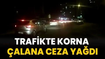 Gaziantep'te Trafikte Korna Çalana Ceza Yağdı