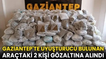 Gaziantep'te uyuşturucu bulunan araçtaki 2 kişi gözaltına alındı