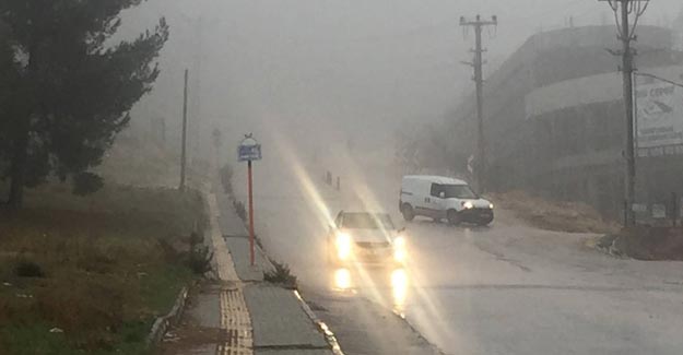 Gaziantep’te yağmur ve sis etkili oldu