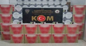 Gaziantep’te 1 milyon 200 bin adet kaçak makaron ele geçirildi