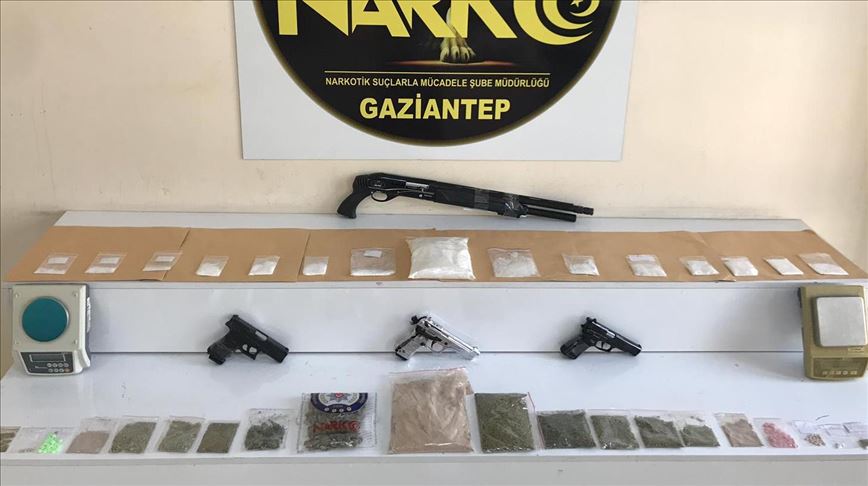 Gaziantep’te 24 saat süren ’Narko-Şahin-27 operasyonu’nda 32 gözaltı