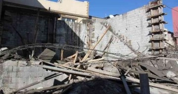 Gaziantep’te beton dökülürken inşaat kalıbı çöktü: 3 yaralı