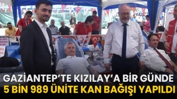 Gaziantep’te Kızılay’a bir günde 5 bin 989 ünite kan bağışı yapıldı!