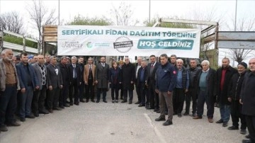 Gaziantep'teki &ccedil;ift&ccedil;ilere 50 bin fidan desteği