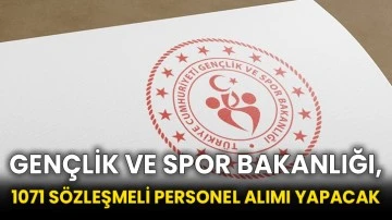 Gençlik ve Spor Bakanlığı, 1071 sözleşmeli personel alımı yapacak
