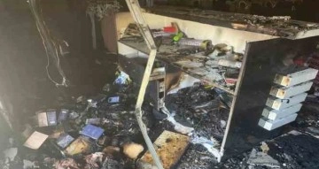 Giyim mağazasında çıkan yangın korkuttu