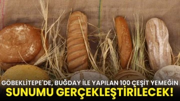 Göbeklitepe'de, buğday ile yapılan 100 çeşit yemeğin sunumu gerçekleştirilecek!