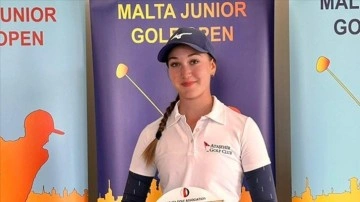 Golfçü Deniz Sapmaz, Malta Junior Open'da genç kızlar şampiyonu oldu