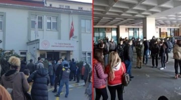 Görüntü İstanbul'dan! Vakalar 54 bini aştı, hastane önünde sonu görünmeyen kuyruk oluştu