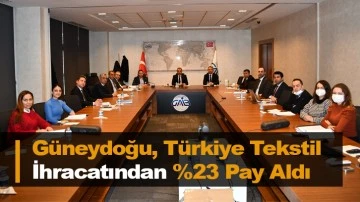 Güneydoğu, Türkiye Tekstil İhracatından %23 Pay Aldı 