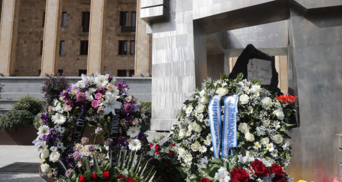Gürcistan'da bağımsızlık mücadelesinde hayatını kaybedenler törenle anıldı