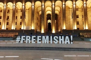 Gürcistan’da eski Cumhurbaşkanı Saakaşvili için 'Mişa'ya Özgürlük' protestosu