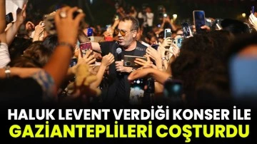 Haluk Levent Gaziantep'te konser verdi