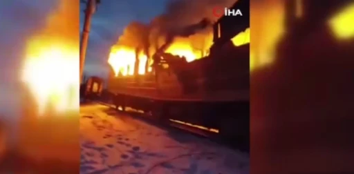 Harkiv&rsquo;de Yolcu Trenine Dron Saldırısı