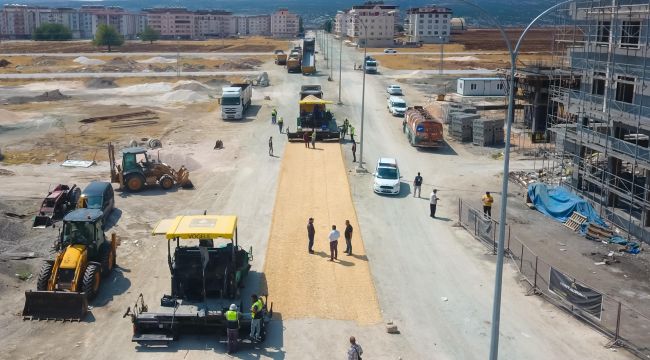 Hastane yolunda asfalt çalışması başlatıldı