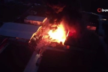 Hatay’da fabrika yangını