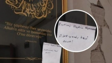Haydi Çocuklar Camiye yarışmacısının kırık duvardaki notu yürekleri ısıttı