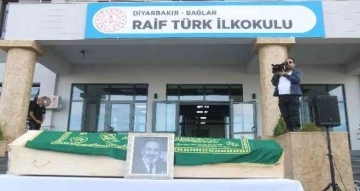 Hayırsever İş Adamı Raif Türk, yaptırğı okulda son yolculuğuna uğurlandı