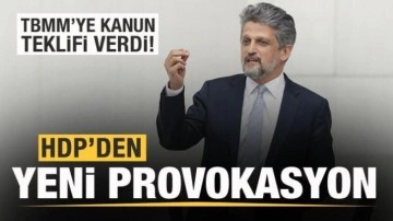 HDP'den yeni provokasyon! TBMM'ye kanun teklifi verdi