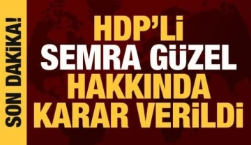 HDP'li Semra Güzel'in dokunulmazlığı kaldırılıyor