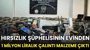 Hırsızlık şüphelisinin evinden 1 milyon liralık çalıntı malzeme çıktı