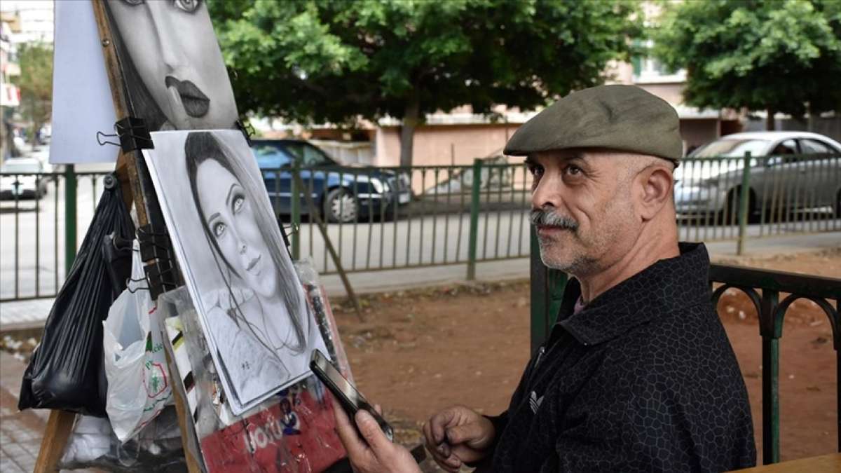 İç savaştan kaçan Suriyeli Kemal'in çocukluk tutkusu resim Lübnan'da geçim kaynağı oldu
