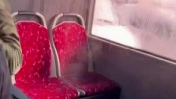 İETT otobüsünün klima borusu patladı, yolcunun yüzü yandı