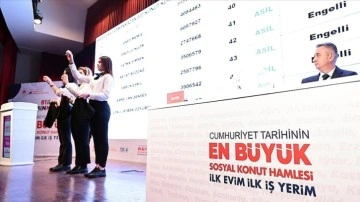 "İlk Evim, İlk İş Yerim"de Ankara'daki hak sahiplerini belirlemek için ilk kura çekil