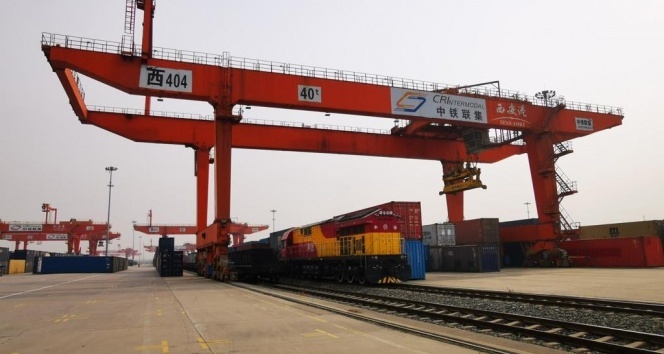 İlk ihracat treni Çin'de resmi töreni bekliyor