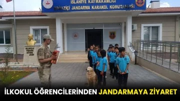 İlkokul öğrencilerinden jandarmaya ziyaret