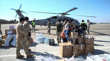 İncirlik Üssü'nden Türk ve yabancı ülke askerlerinin dayanışmasıyla depremzedelere yardım