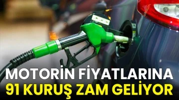 Motorin Fiyatlarına 91 Kuruş Zam Geliyor