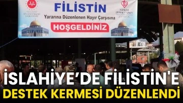 İslahiye’de Filistin'e destek kermesi düzenlendi