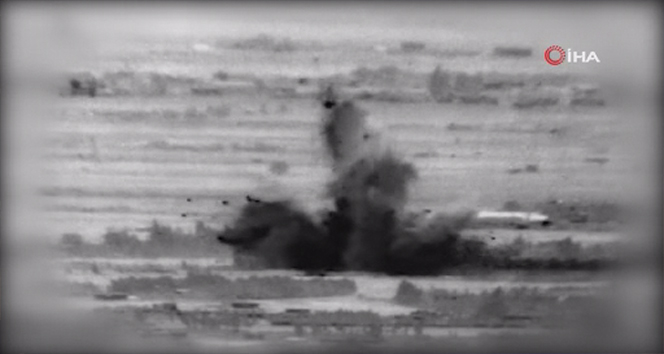 İsrail ordusu, Suriye’ye gerçekleştirdiği saldırıların görüntülerini yayınladı