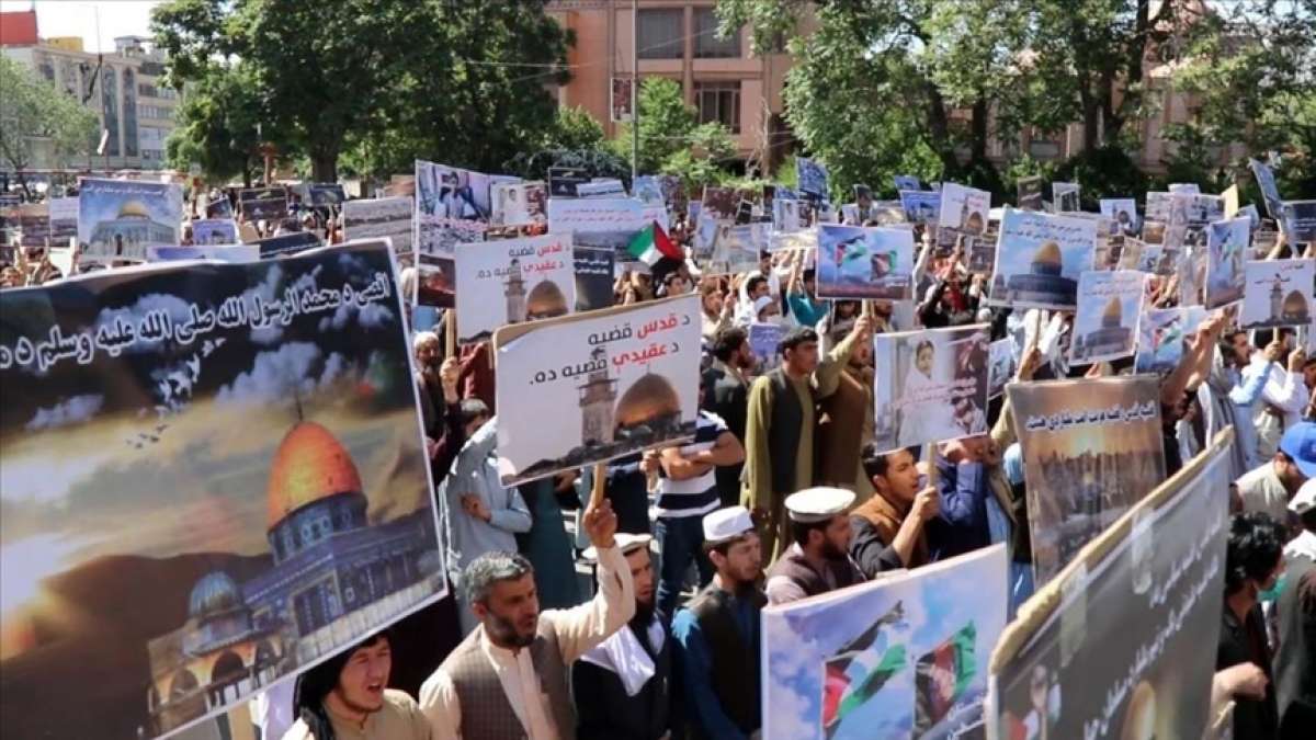 İsrail'in saldırıları Afganistan'da protesto edildi