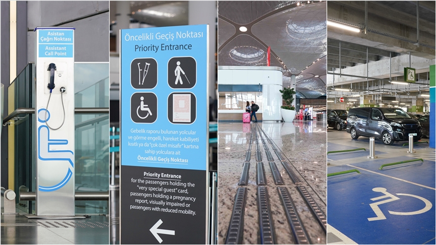 İstanbul Havalimanı'ndaki erişilebilir hizmetlerle yolculuk kolaylaştırılıyor