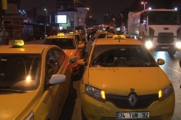 İstanbul’da taksicilerde 'kötü izlenim'e tepki eylemi