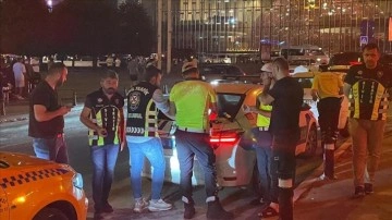 İstanbul'da taksicilere alkol ve uyuşturucu madde kullanımına ilişkin denetim