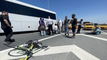 İstanbul'da taksinin çarptığı bisikletli hastanede hayatını kaybetti