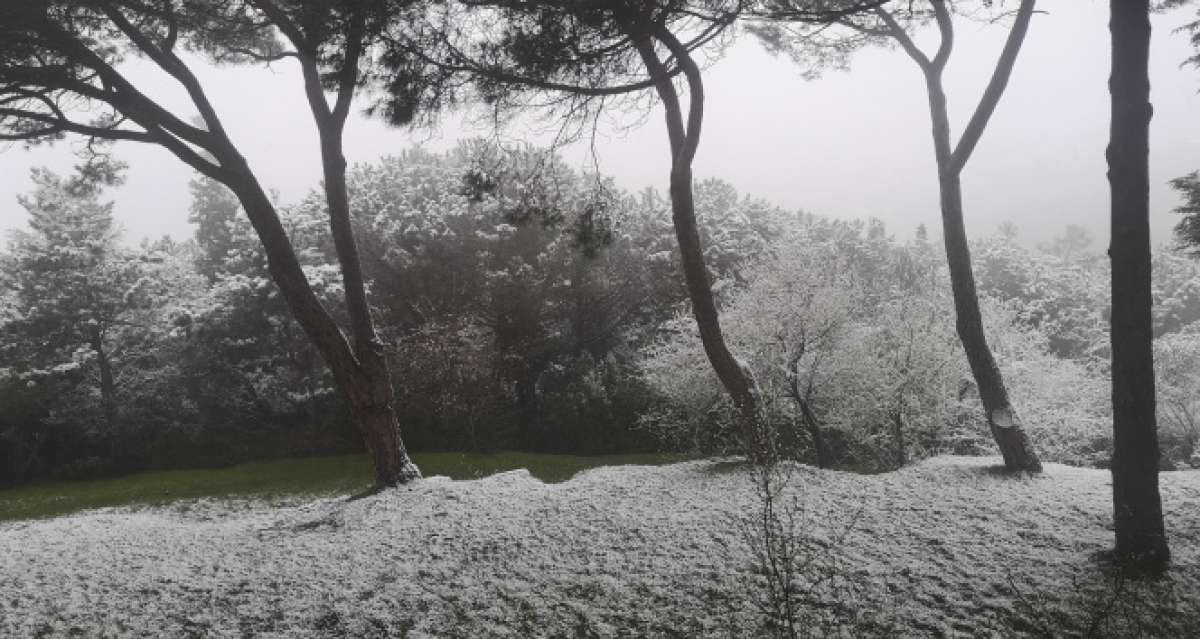 İstanbullular güne kar manzarasıyla uyandı