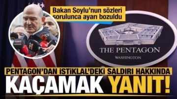 İstiklal'deki saldırı hakkında Bakan Soylu'nun ABD sözleri Pentagon yetkilisini afallattı