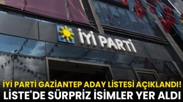 İYİ Parti Gaziantep Aday Listesi Açıklandı! Liste'de Sürpriz İsimler Yer Aldı