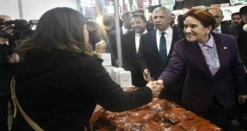 İYİ Parti lideri Akşener ve ABB Başkanı Yavaş’tan depremzedeler için düzenlenen fuara ziyaret