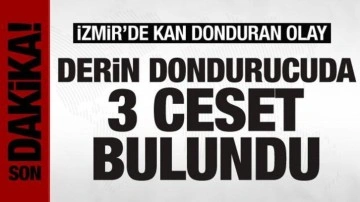 İzmir'de bir evde derin dondurucuda 3 ceset bulundu