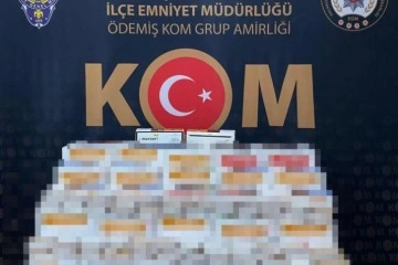 İzmir'de sahte bandrollü binlerce makaron ele geçirildi