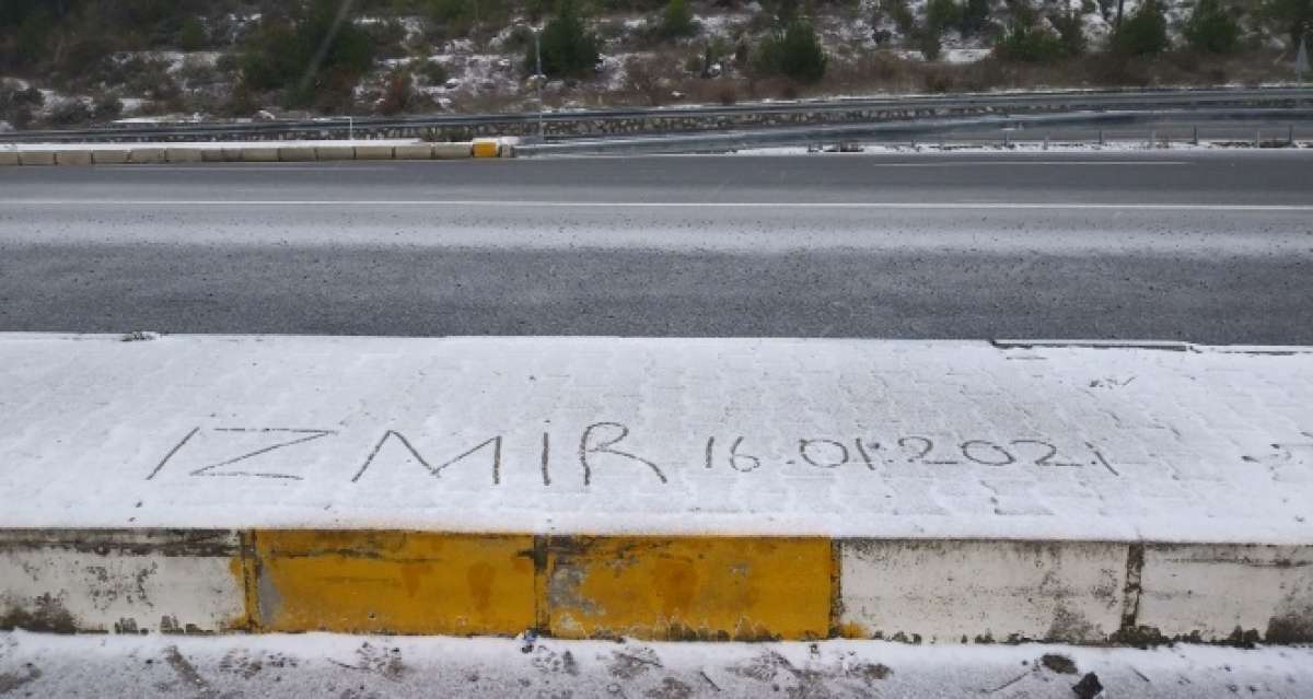 İzmir'e yılın ilk karı düştü