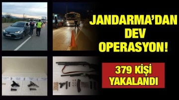 Jandarma’dan Dev Operasyon! 379 Kişi Yakalandı